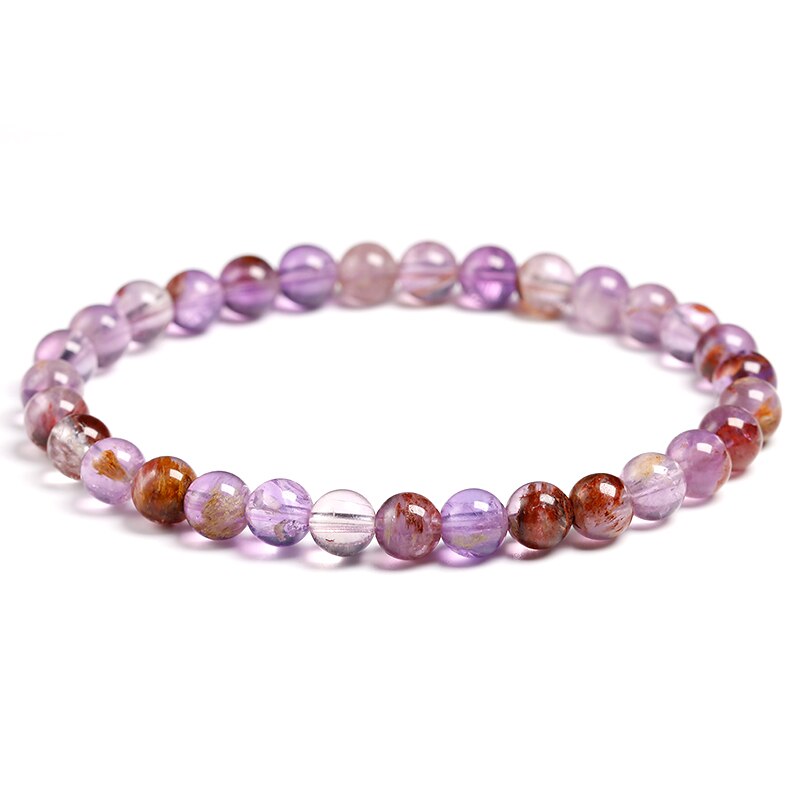Peris Gems Natural Auralite Amethyst Round Bead Bracelets Unisex SHEIN Amazon Temu