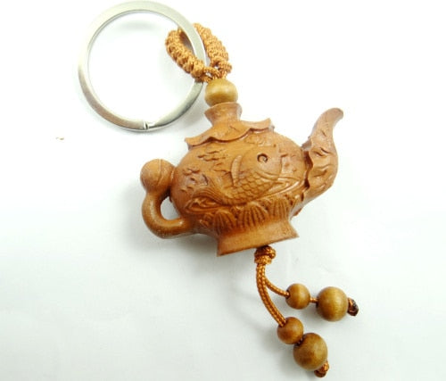 Peris Gems Natural Mahogany Engraved Keychains Unisex SHEIN Amazon Temu