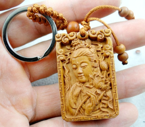 Peris Gems Natural Mahogany Engraved Keychains Unisex SHEIN Amazon Temu