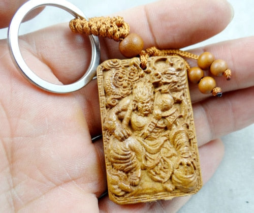 Peris Gems Natural Mahogany Engraved Keychains Unisex SHEIN Amazon Temu