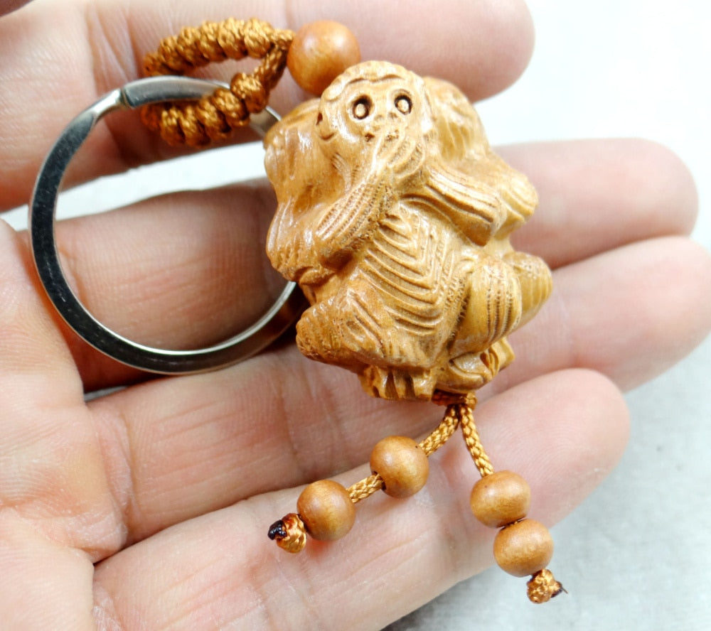 Peris Gems Natural Mahogany Engraved Keychains Unisex SHEIN Amazon Temu