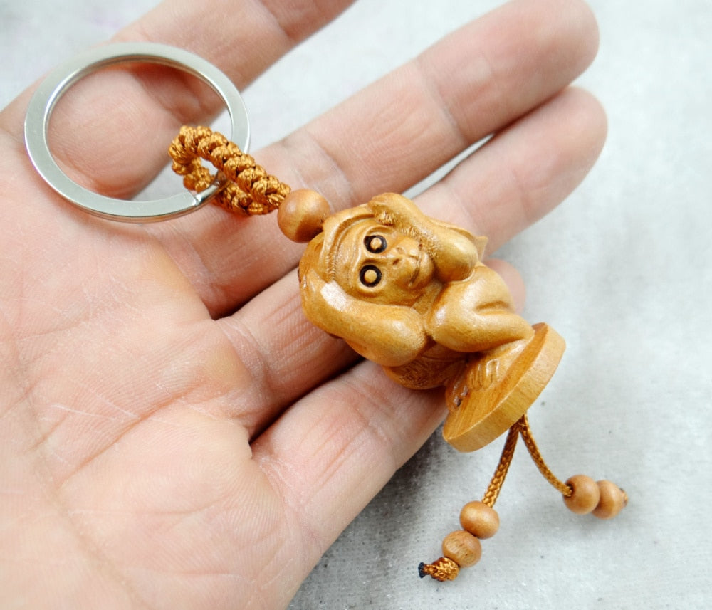 Peris Gems Natural Mahogany Engraved Keychains Unisex SHEIN Amazon Temu