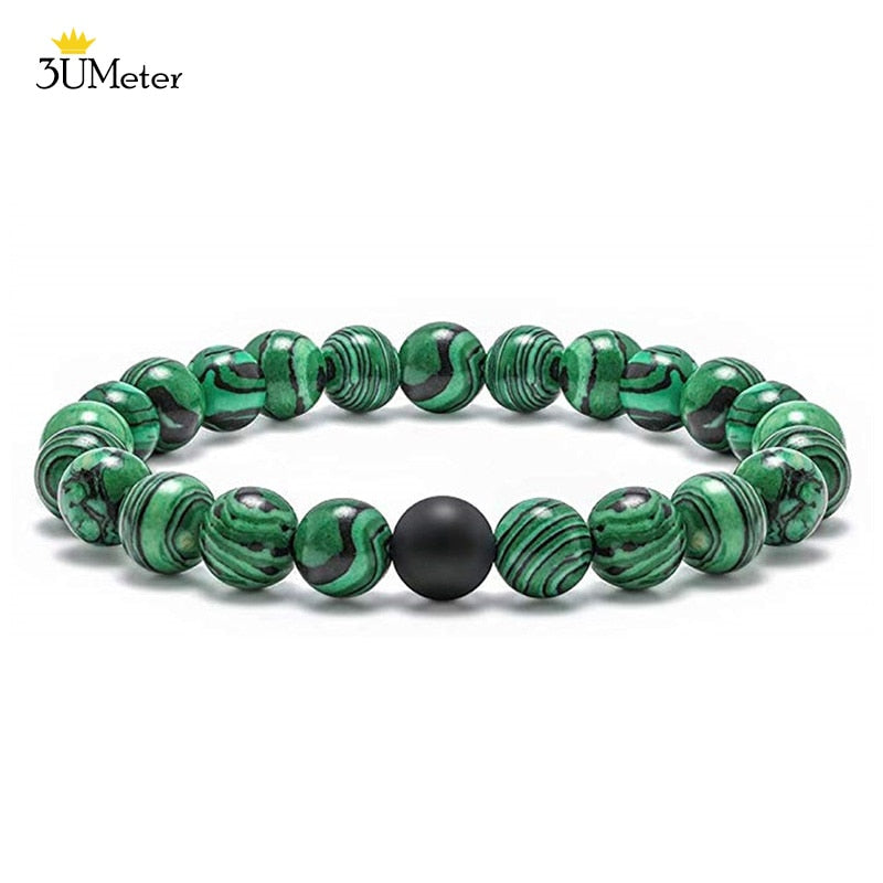 Peris Gems Natural Malachite 2pc Stone Bracelets for Couples and Friends Natural Malachite 2pc Stone Bracelets for Couples and Friend SHEIN Amazon Temu