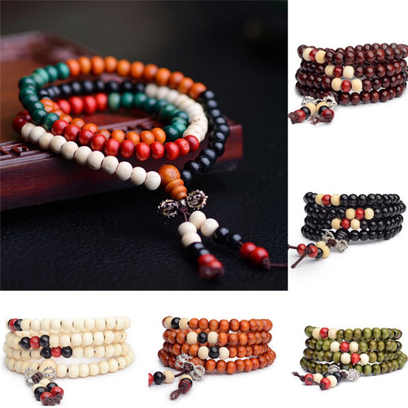 Peris Gems Natural Sandalwood 8MM Rosary Prayer Beads Unisex SHEIN Amazon Temu