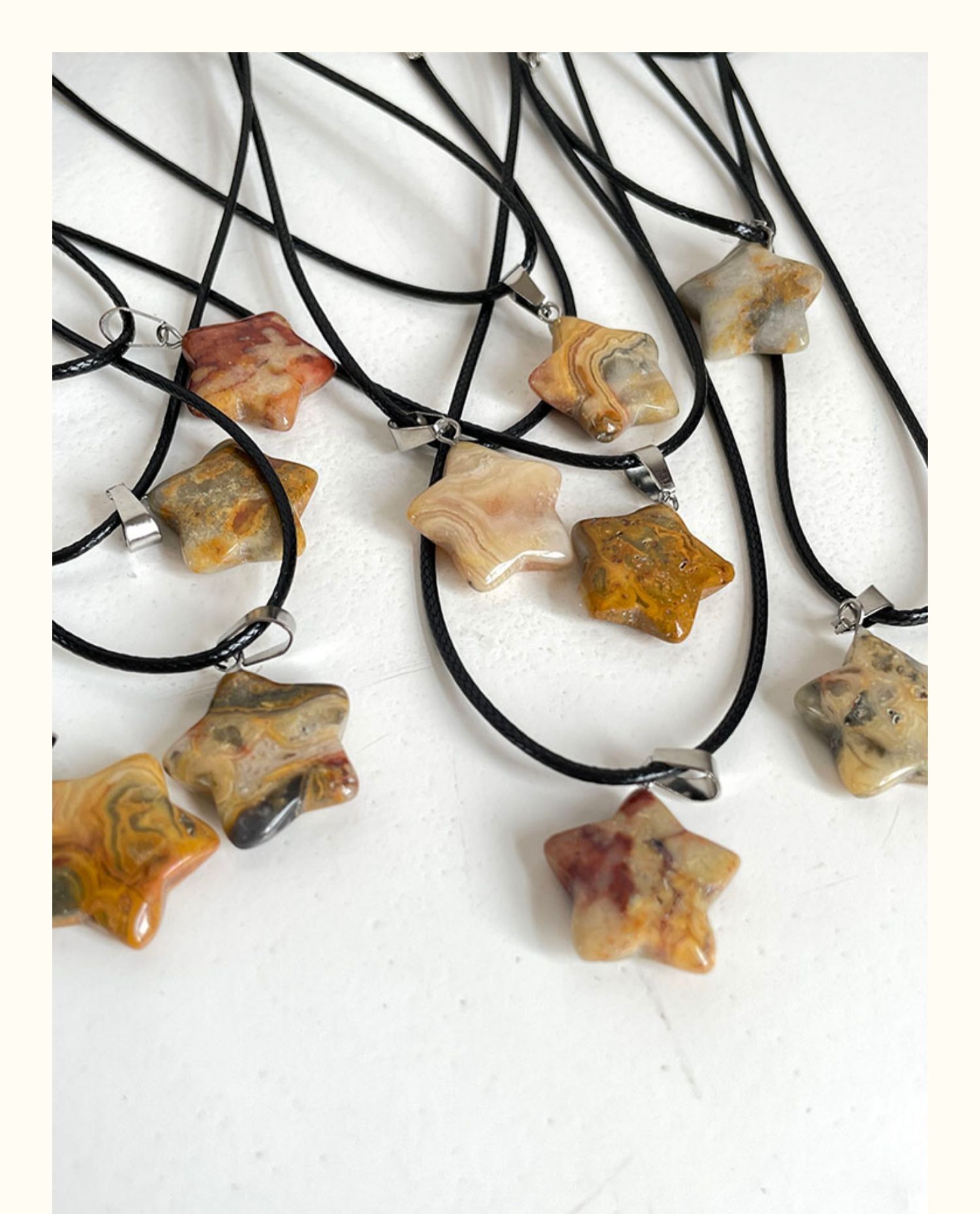Peris Gems Natural Stone Hexagon Crystal Pendant Necklace - Rose Quartz Opal Star Pendant SHEIN Amazon Temu