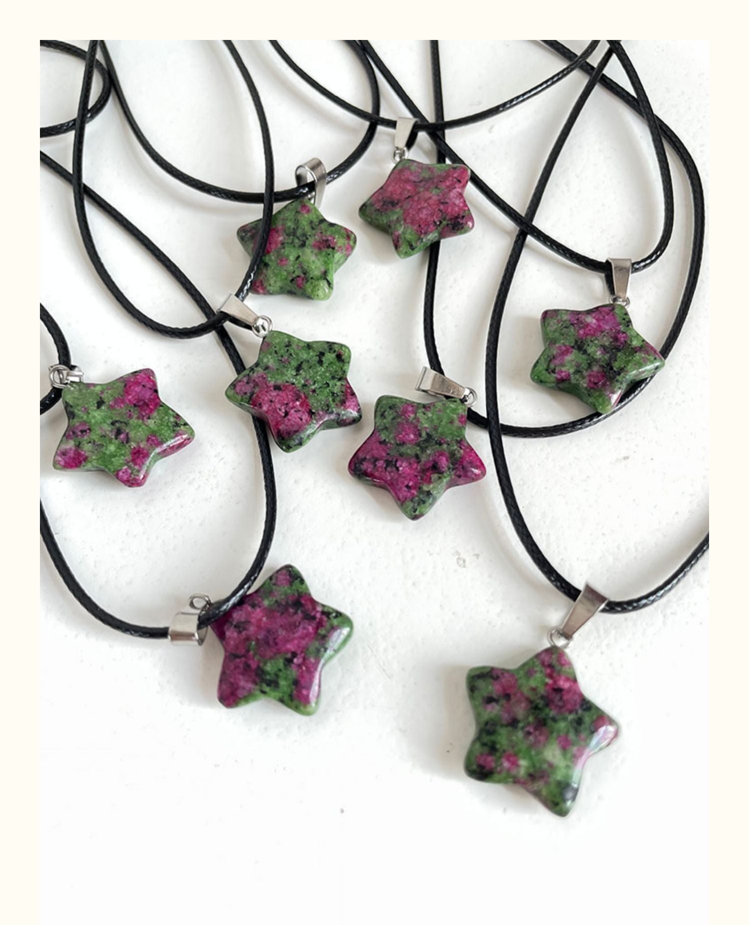 Peris Gems Natural Stone Hexagon Crystal Pendant Necklace - Rose Quartz Opal Star Pendant SHEIN Amazon Temu