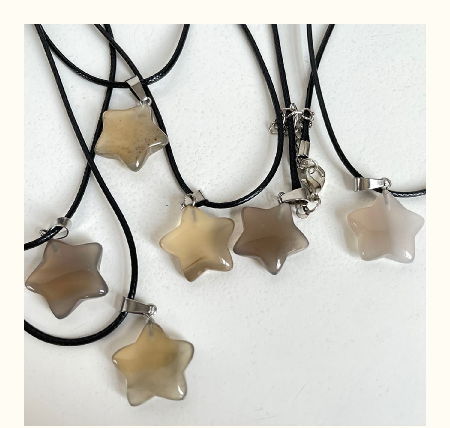 Peris Gems Natural Stone Hexagon Crystal Pendant Necklace - Rose Quartz Opal Star Pendant SHEIN Amazon Temu