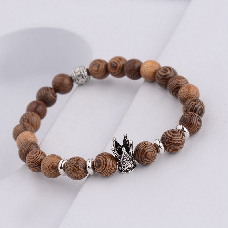 Peris Gems Natural Wood Cross Beads Bracelet Unisex | Wooden Prayer Beads Bracelet SHEIN Amazon Temu