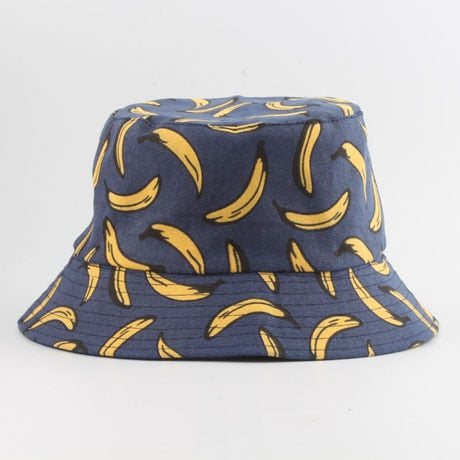 Peris Gems navy banana Banana Print Bucket Fishermans Hats Unisex SHEIN Amazon Temu