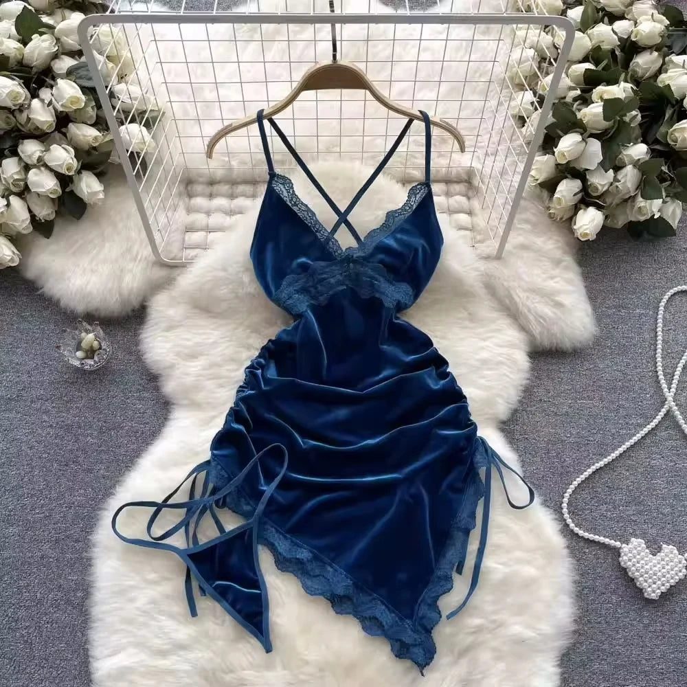 Peris Gems Navy Blue / S Women Sexy Red Ruched Mini Dress Sleeveless Backless Spaghetti Strap Dress Drawstring Bodycon Party Club Dress with Thong Women Sexy Red Ruched Mini Dress Sleeveless Backless Spaghetti Strap Dress Drawstring Bodycon Party Club Dress with Thong SHEIN Amazon Temu