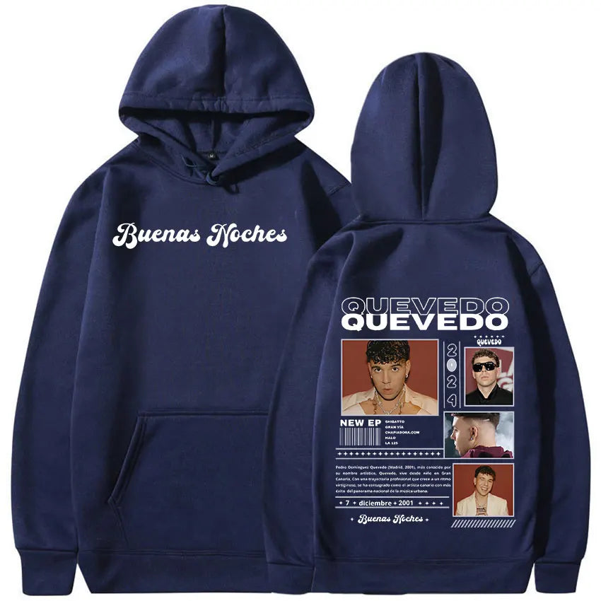 Peris Gems Navy blue / XL Rapper QUEVEDO Tour 2024 Graphic hoodie Men&