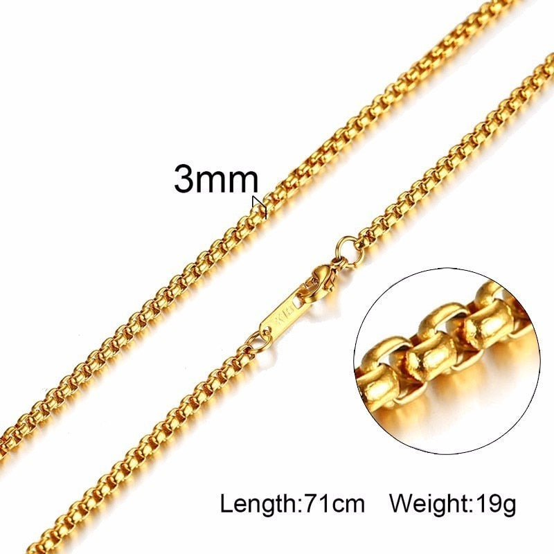 Peris Gems NC-100-60G-1 Paima Link Gold Miami Cuban Curb Necklaces Unisex SHEIN Amazon Temu