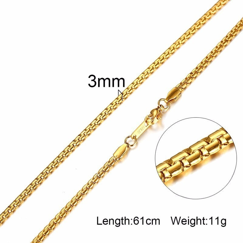 Peris Gems NC-101-60G-1 Paima Link Gold Miami Cuban Curb Necklaces Unisex SHEIN Amazon Temu