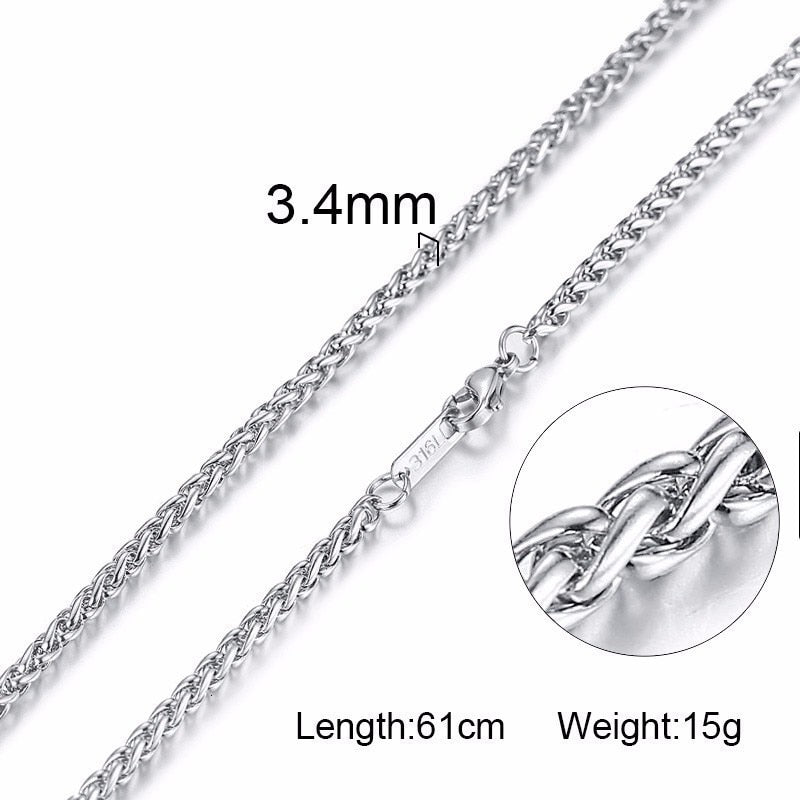 Peris Gems NC-104-60S-1 Paima Link Gold Miami Cuban Curb Necklaces Unisex SHEIN Amazon Temu