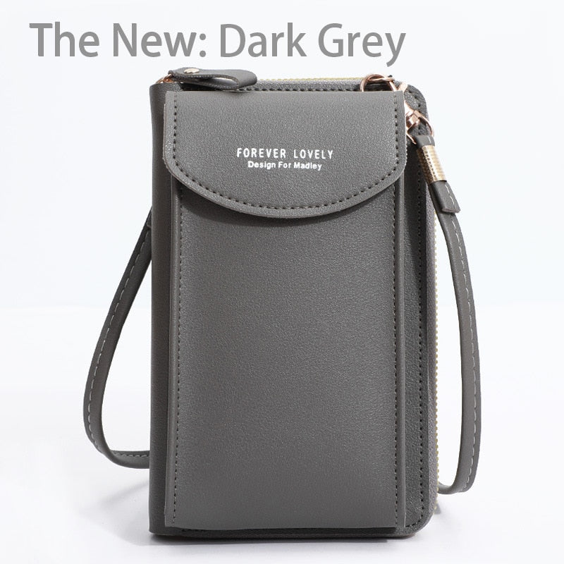 Peris Gems New Dark Grey PU Leather Crossbody Bags for Women | Phone Shoulder Bag SHEIN Amazon Temu