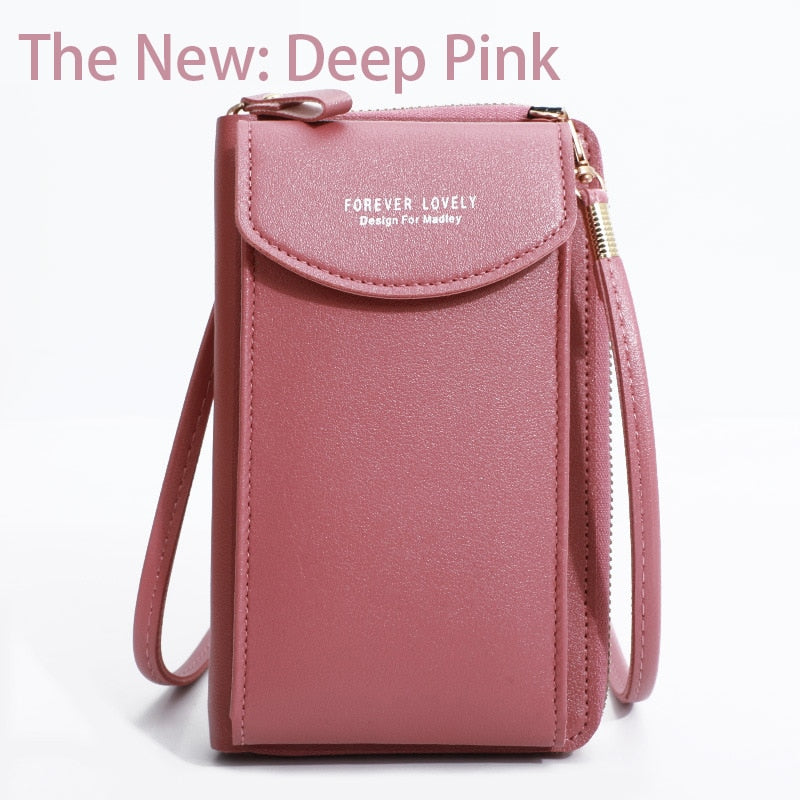 Peris Gems New Deep Pink PU Leather Crossbody Bags for Women | Phone Shoulder Bag SHEIN Amazon Temu