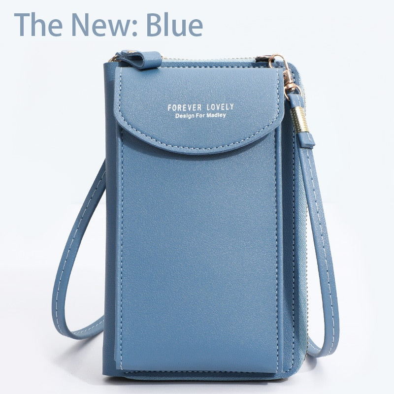 Peris Gems New Grey Blue PU Leather Crossbody Bags for Women | Phone Shoulder Bag SHEIN Amazon Temu