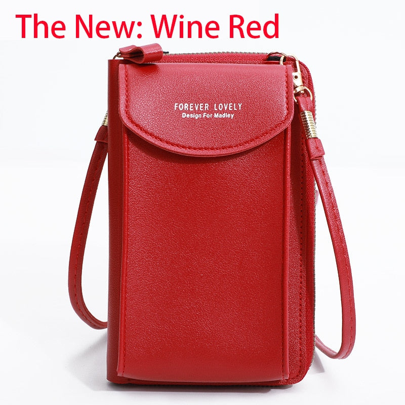 Peris Gems New Wine Red PU Leather Crossbody Bags for Women | Phone Shoulder Bag SHEIN Amazon Temu