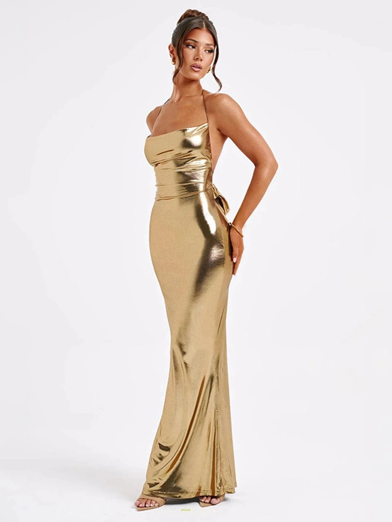 Peris Gems New Women Summer Dresses Strap Clubwear Sexy Backless Halter Bandage Long Dress Slim Solid Off Shoulder Lady Clothing Streetwear New Women Summer Dresses Strap Clubwear Sexy Backless Halter Bandage Long Dress Slim Solid Off Shoulder Lady Clothing Streetwear SHEIN Amazon Temu