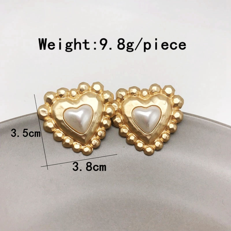 Peris Gems No.1 clip Round Gold Pearl Stud Earrings for Women | Spartan Shield Earrings Round Gold Pearl Stud Earrings for Women | Spartan Shield SHEIN Amazon Temu