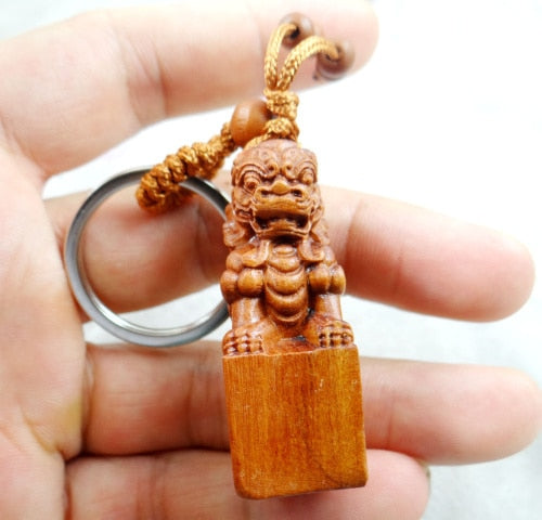 Peris Gems NO.16 Natural Mahogany Engraved Keychains Unisex SHEIN Amazon Temu