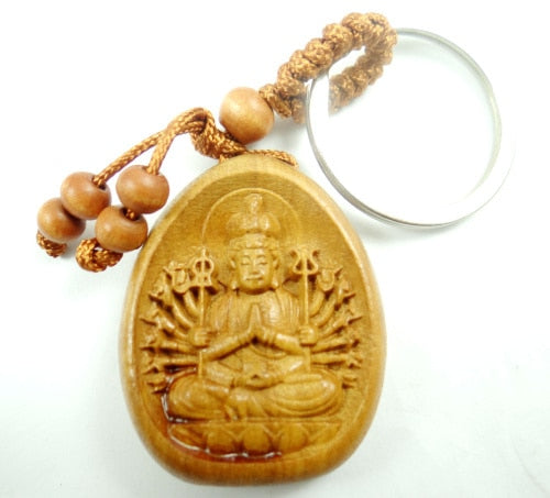 Peris Gems NO.27 Natural Mahogany Engraved Keychains Unisex SHEIN Amazon Temu