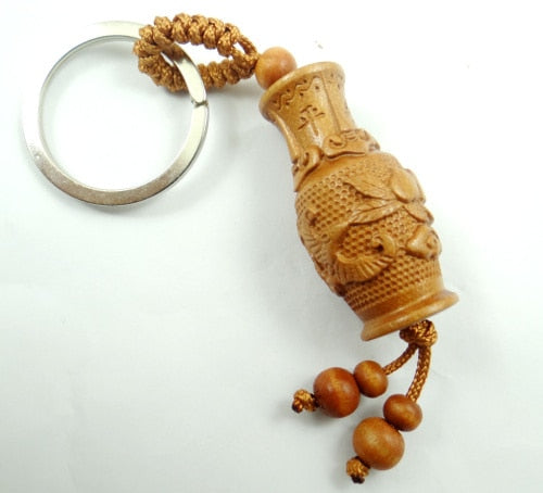 Peris Gems NO.36 Natural Mahogany Engraved Keychains Unisex SHEIN Amazon Temu