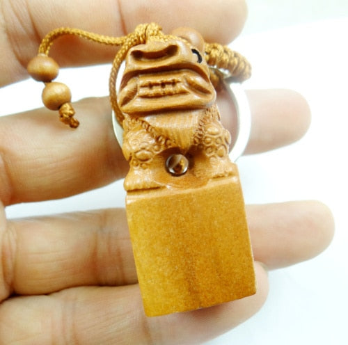 Peris Gems NO.39 Natural Mahogany Engraved Keychains Unisex SHEIN Amazon Temu