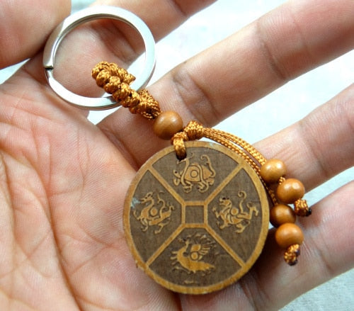 Peris Gems NO.7 Natural Mahogany Engraved Keychains Unisex SHEIN Amazon Temu