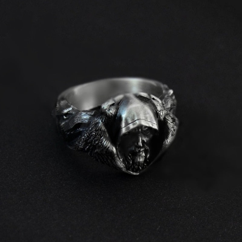Peris Gems Norse Mythology Odin Rings Unisex | Stainless Steel Norse Mythology Odin Silver Rings Unisex | Stainless Steel SHEIN Amazon Temu