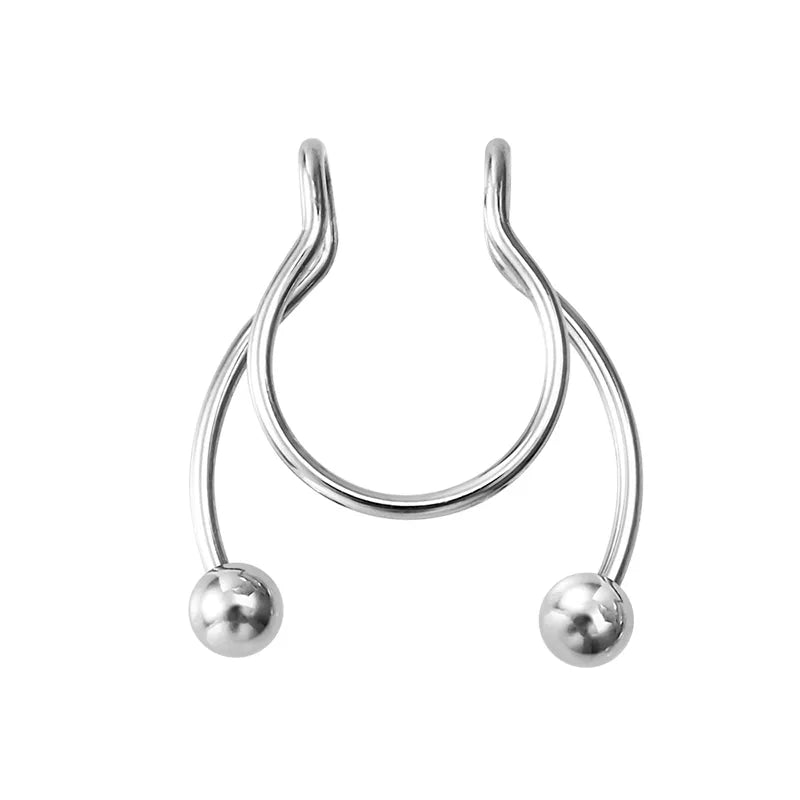 Peris Gems NS13030SL Magnetic Horeshoe Septum Fake Nose Ring Non-Piercing SHEIN Amazon Temu