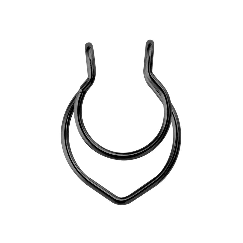 Peris Gems NS13034BK Magnetic Horeshoe Septum Fake Nose Ring Non-Piercing SHEIN Amazon Temu