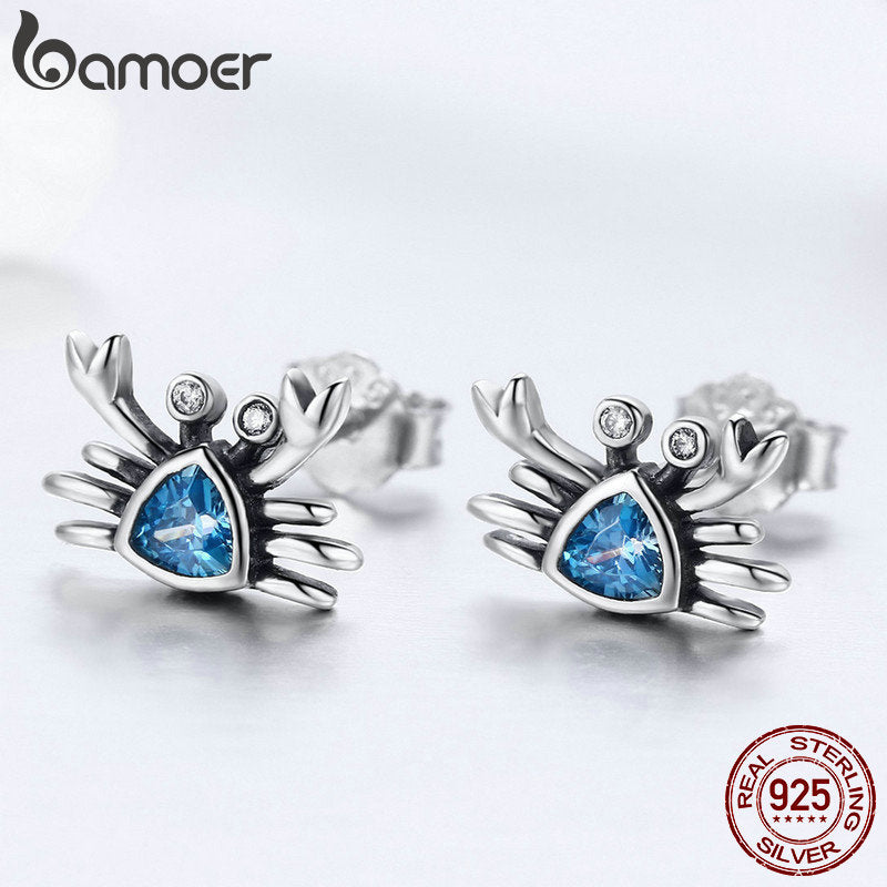Peris Gems Ocean Blue Small Crab Stud Earrings for Women SHEIN Amazon Temu