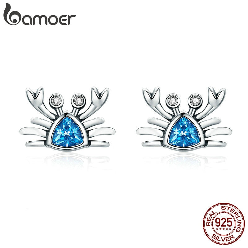 Peris Gems Ocean Blue Small Crab Stud Earrings for Women SHEIN Amazon Temu