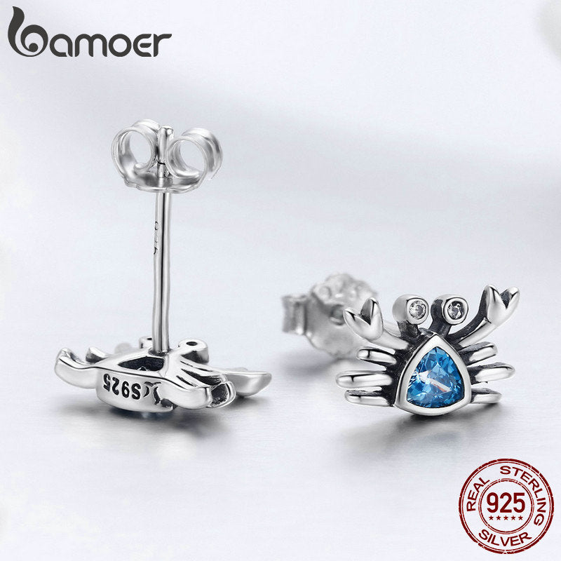 Peris Gems Ocean Blue Small Crab Stud Earrings for Women SHEIN Amazon Temu