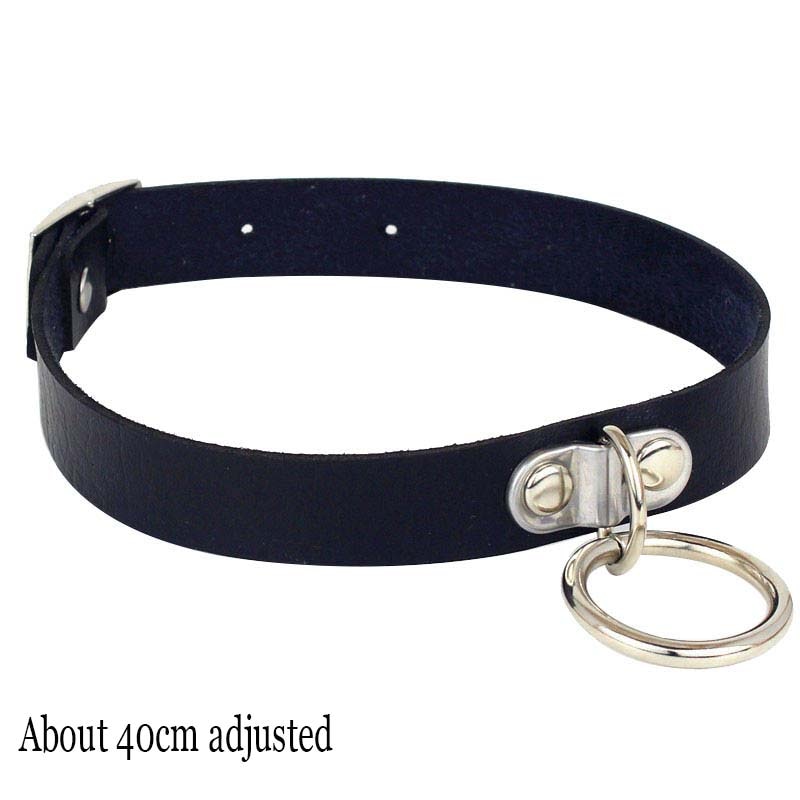 Peris Gems One Circle Gothic Harajuku PU Leather Collar Choker Necklaces for Women SHEIN Amazon Temu