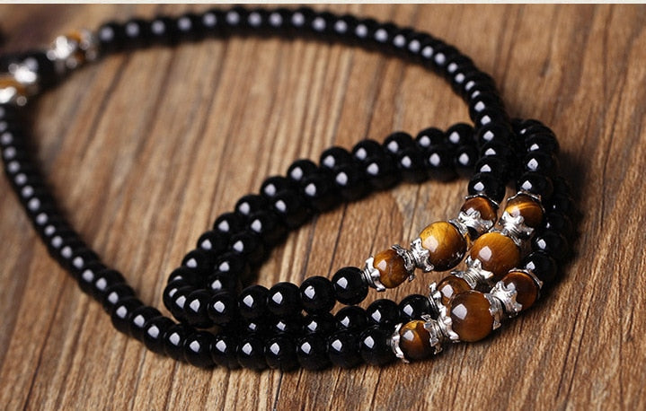 Peris Gems Onyx Tiger Black Eye Bracelets Unisex | Tibetan Buddha Stone Bracelets for Men and Women SHEIN Amazon Temu