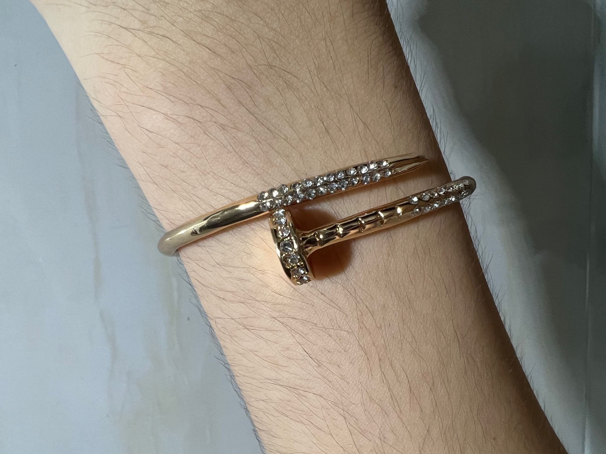 Peris Gems Open Spring Diamond Bracelet Unisex | Gold Bracelet SHEIN Amazon Temu
