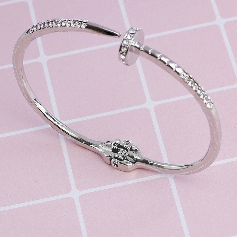 Peris Gems Open Spring Diamond Bracelet Unisex | Gold Bracelet SHEIN Amazon Temu