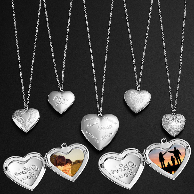 Peris Gems Openable Love Heart Pendant Women&