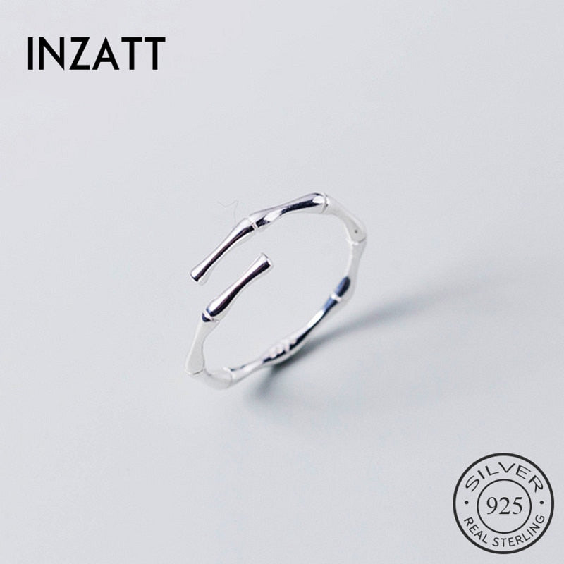 Peris Gems Opening Silver Bamboo Style Ring Unisex | 925 Sterling Silver Ring Opening Silver Bamboo Style Ring Unisex |925 Sterling Silver SHEIN Amazon Temu