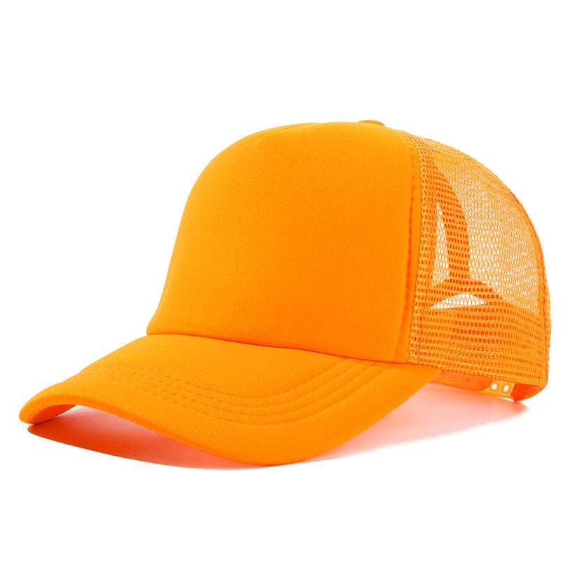 Peris Gems Orange / 54cm-60cm Casual Plain Mesh Baseball Cap Unisex | Adjustable Snapback Hats Casual Plain Mesh Baseball Cap Unisex | Adjustable Hats SHEIN Amazon Temu