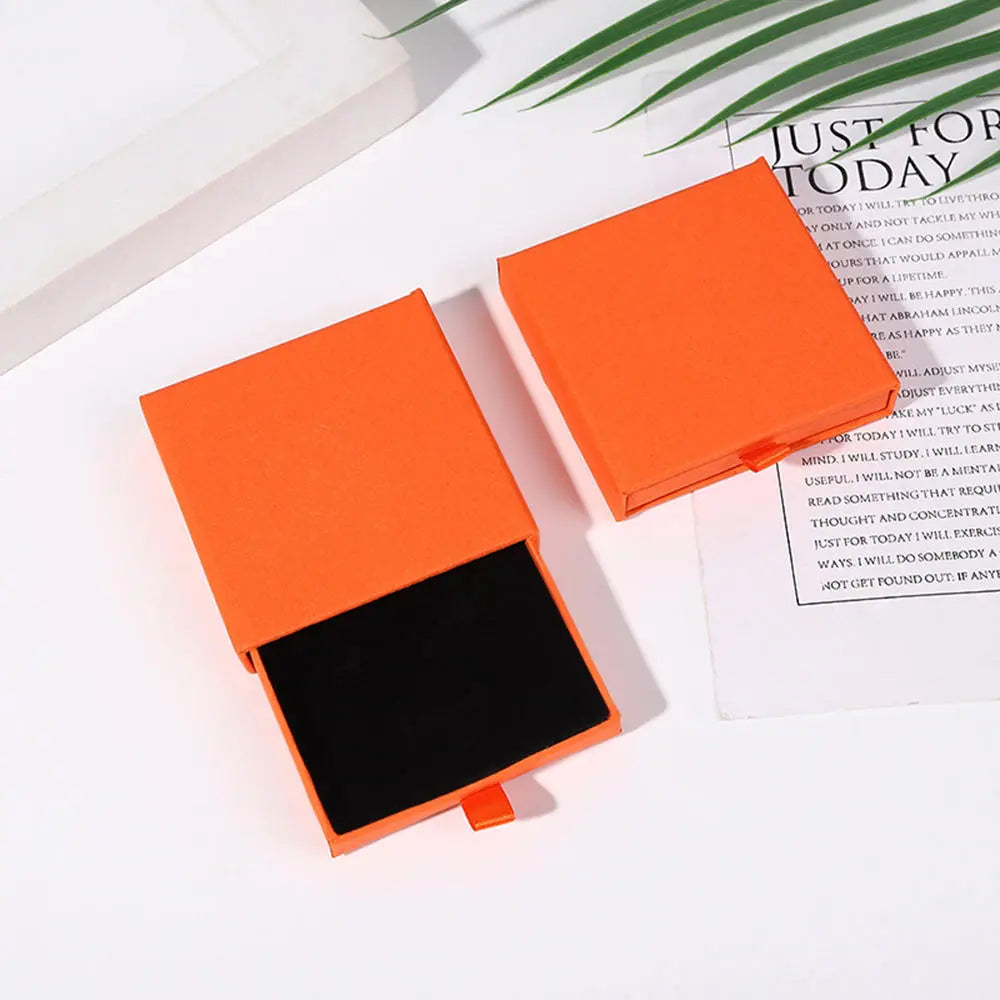 Peris Gems Orange Thick Kraft Paper Drawer Jewelry Display Storage Box SHEIN Amazon Temu