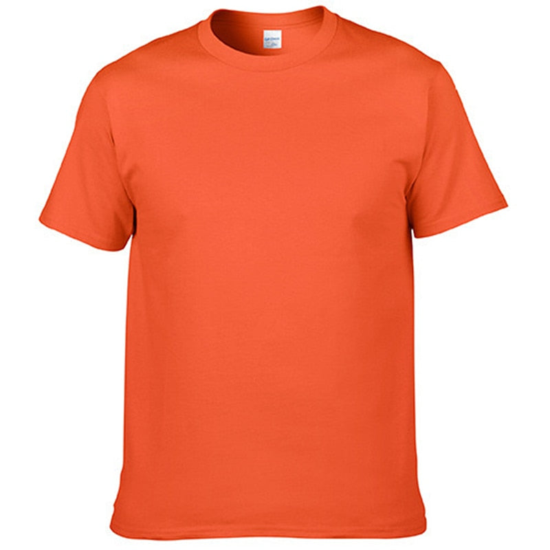 Peris Gems Orange / XS Casual Cotton O-Neck T-Shirts for Men SHEIN Amazon Temu