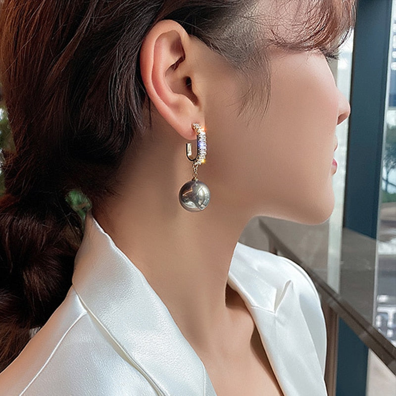 Peris Gems Oversized Pearl Drop Earrings for Women | Gold Dangle Earrings SHEIN Amazon Temu