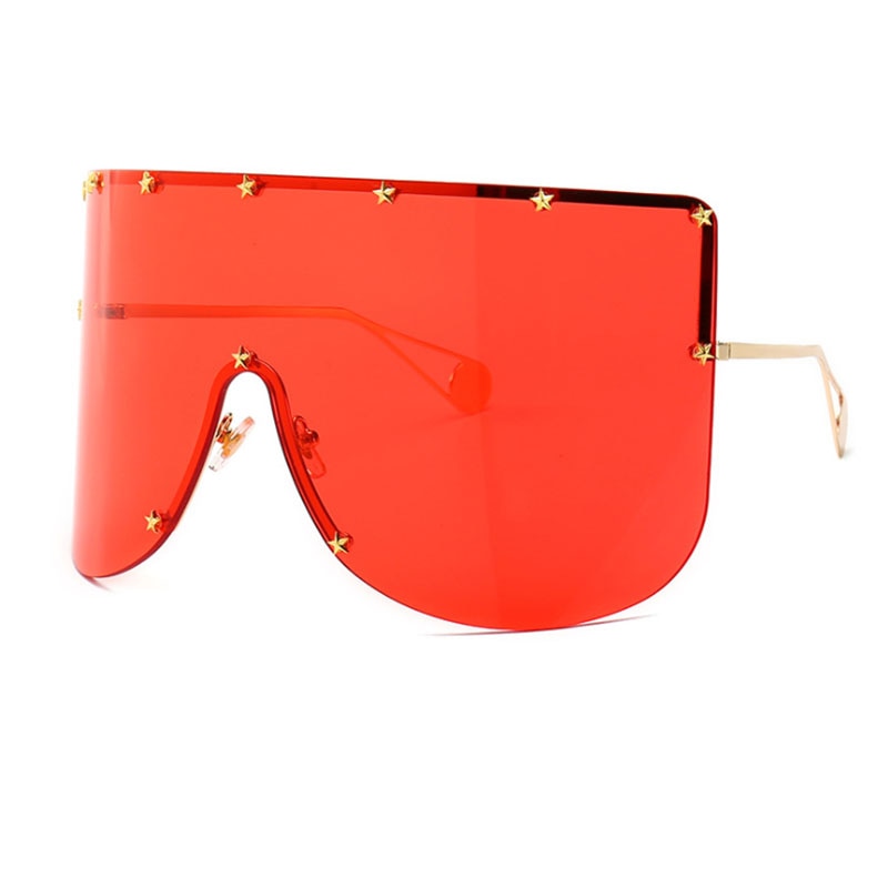 Peris Gems Oversized Shield Sunglasses Unisex | Large Blocky Rimless Sunglasses Oversized Shield Sunglasses Unisex | Large Blocky Sunglasses SHEIN Amazon Temu