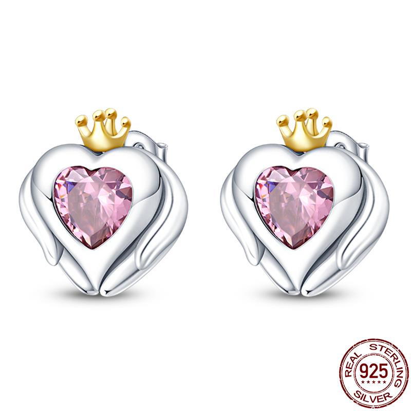 Peris Gems PAE017 Round Zirconia Pave Earrings for Women | 925 Sterling Silver Dangle Earrings Round Zirconia Pave Earrings for Women | 925 Sterling Silver SHEIN Amazon Temu