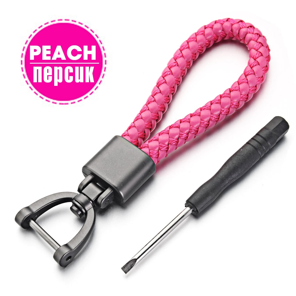 Peris Gems Peach Leather Horseshoe Buckle Keychain | 360 Degree Detachable Keychain Leather Horseshoe Buckle Keychain | 360 Degree Keychain SHEIN Amazon Temu