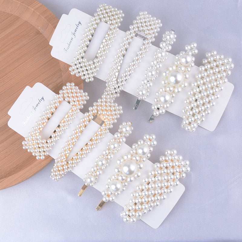 Peris Gems Pearl 5Pc Snap button Hair Clip Pins for Women | Pearl Hair Accessories Pearl 5Pc Snap button Hair Clip Pins for Women | Best Pins SHEIN Amazon Temu