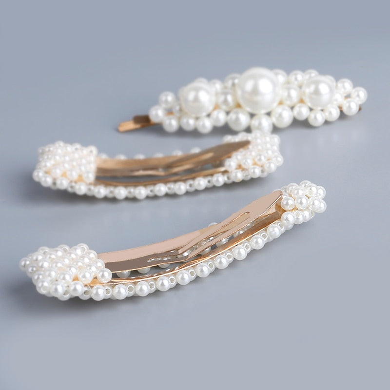 Peris Gems Pearl 5Pc Snap button Hair Clip Pins for Women | Pearl Hair Accessories Pearl 5Pc Snap button Hair Clip Pins for Women | Best Pins SHEIN Amazon Temu